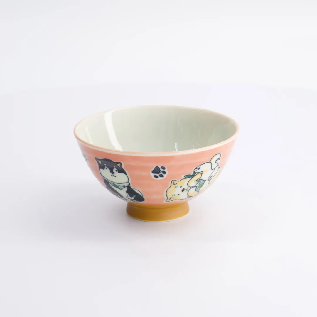 Tokyo Design Studio Kawaii Rijstkom Multi Shiba-Hond - 300ml - Rood