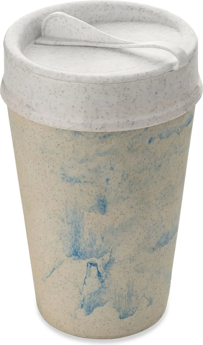 Koziol Iso To Go Blueberry Swirl Dubbelwandige Koffiebeker 400ml