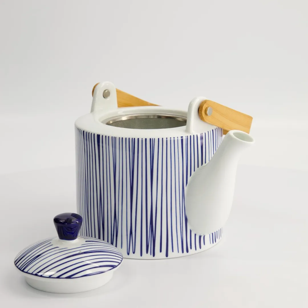Tokyo Design Studio Nippon Blue Theepot 1,3L - Porselein - Geschenkverpakking - afbeelding 6 van 6