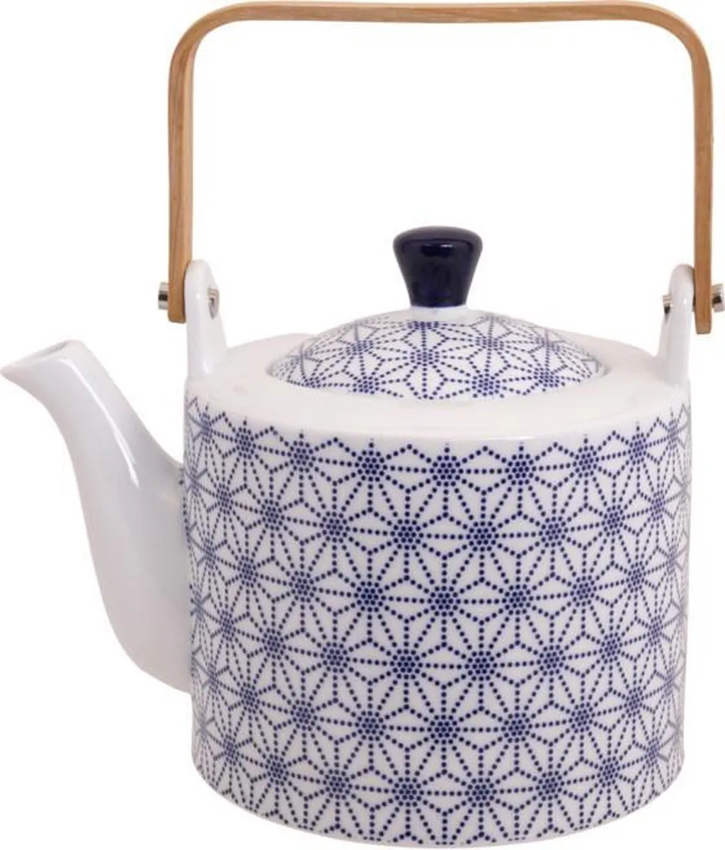 Tokyo Design Studio Nippon Blue Theepot 1,3L - Porselein - Geschenkverpakking
