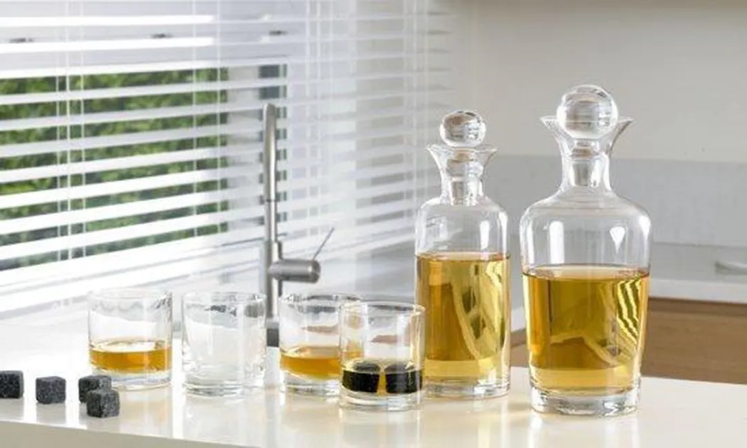 Cosy&Trendy Whiskeyset - Karaf met 4 glazen - 5 Stuks