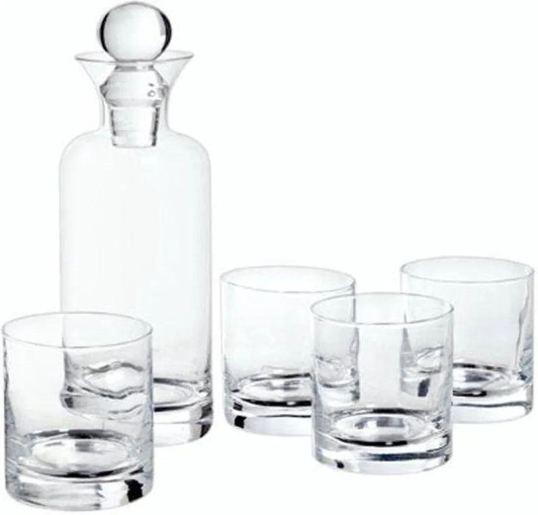 Cosy&Trendy Whiskeyset - Karaf met 4 glazen - 5 Stuks