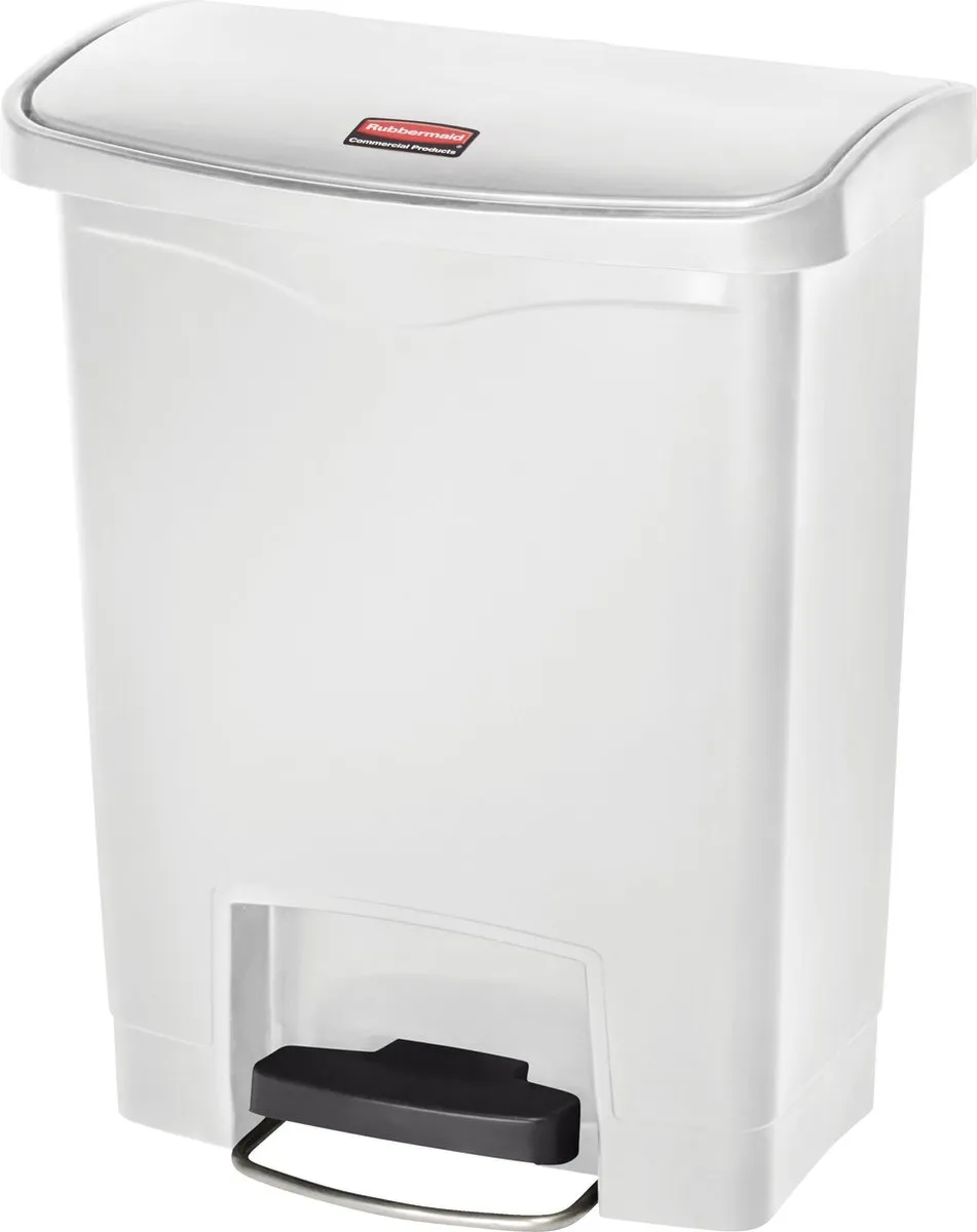 Rubbermaid - Pedaalemmer - Slim - Jim - 30 L - wit