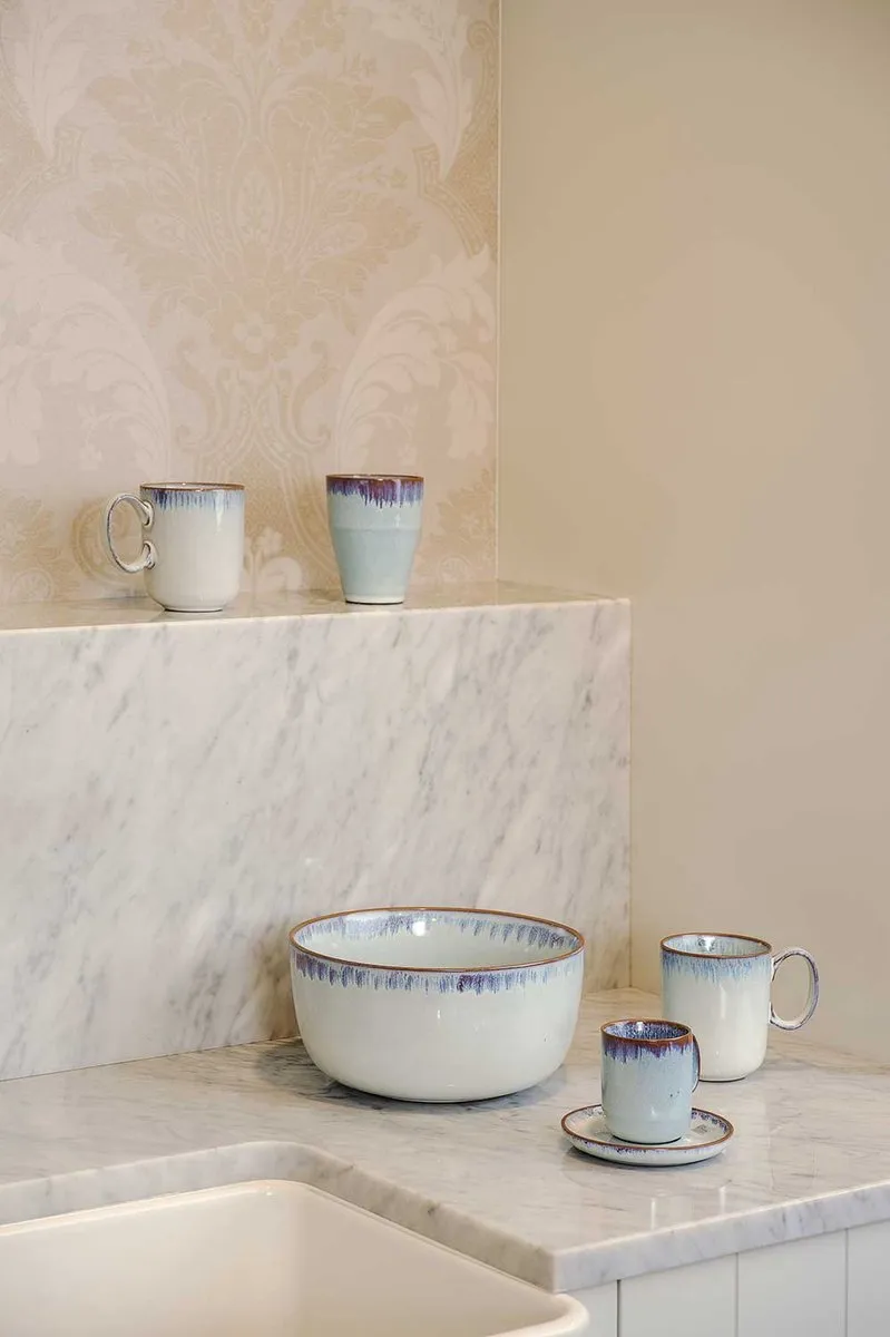 Cosy&Trendy Bondi Mok 31cl - Set van 2 - Witblauw