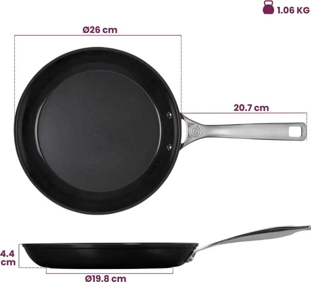 Le Creuset Essential Koekenpannenset 20cm & 26cm - Keramisch - Zwart