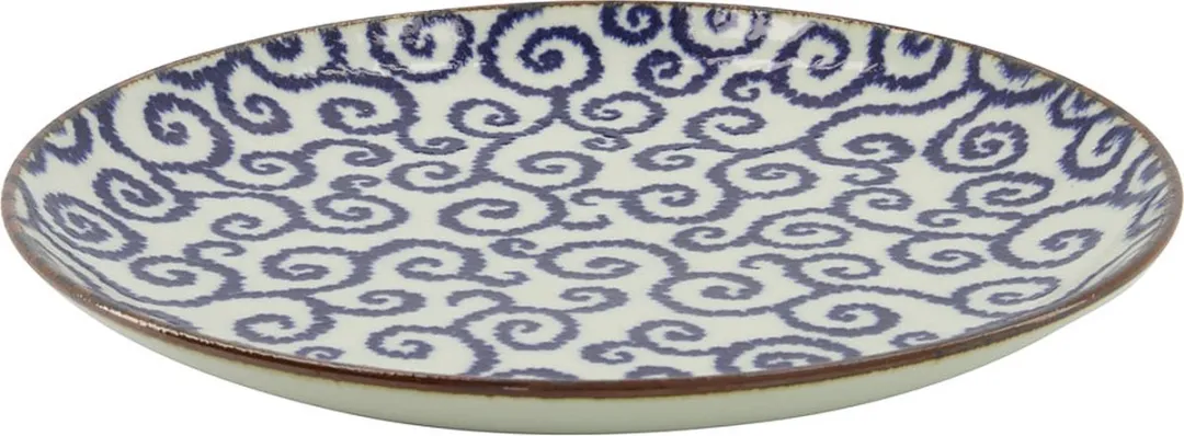 Tokyo Design Studio Ten Karakusa Dinerbord 25cm - Blauw