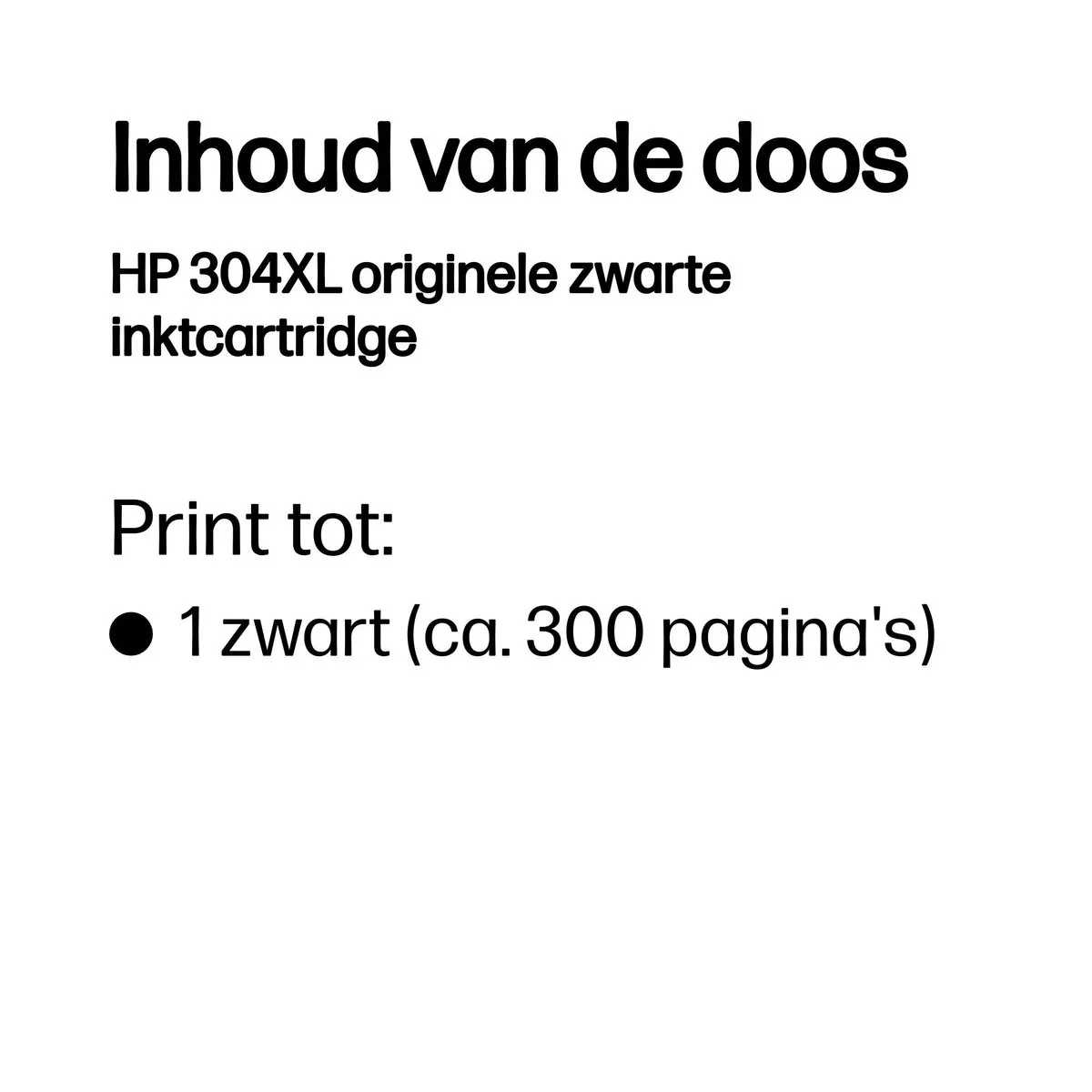 HP 304XL - Inktcartridge - Origineel - Hoge capaciteit - Zwart