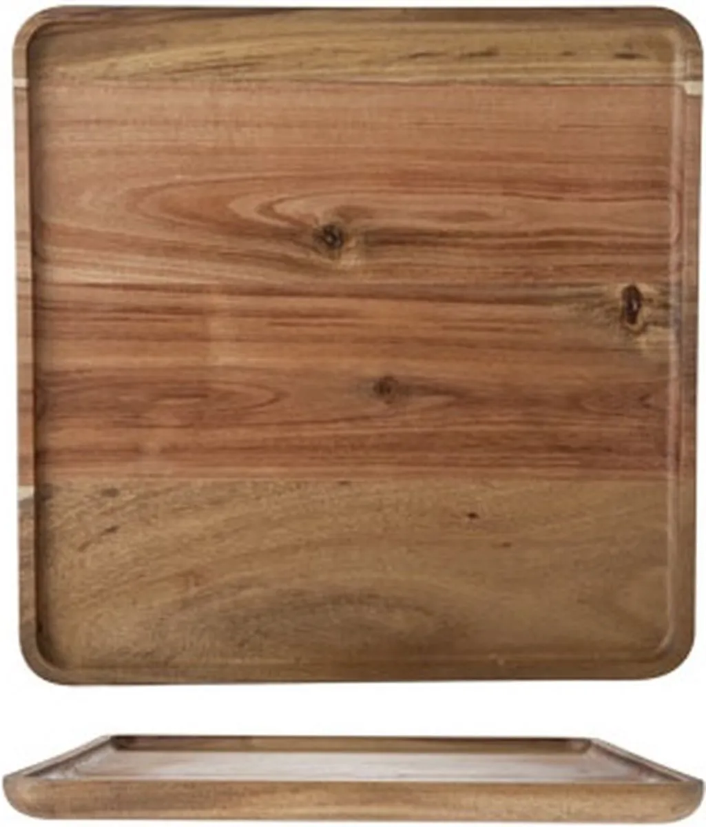 Cosy&Trendy Presentatiebord Acacia 26x26cm