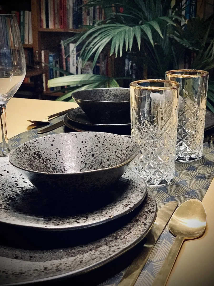 Pasabahce Timeless Longdrinkglas 45 Cl Gouden Rand - 4 Stuks