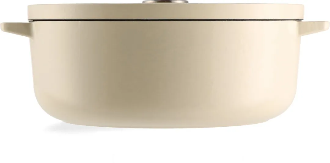 KitchenAid Braadpan 30cm - Geëmailleerd Gietijzer - Amandelwit - afbeelding 6 van 6