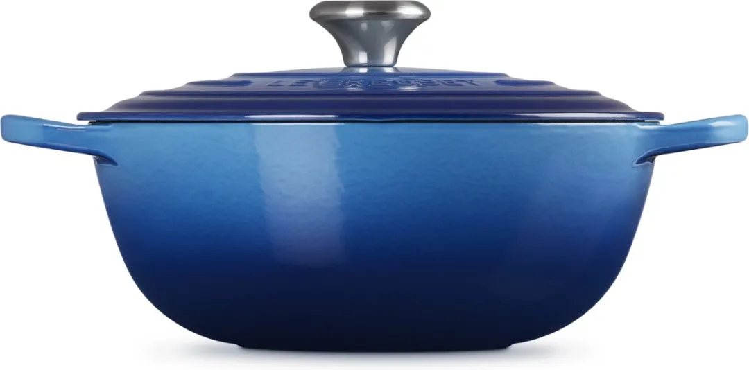 Le Creuset Marmite Braad/Stoofpan 28cm Azure