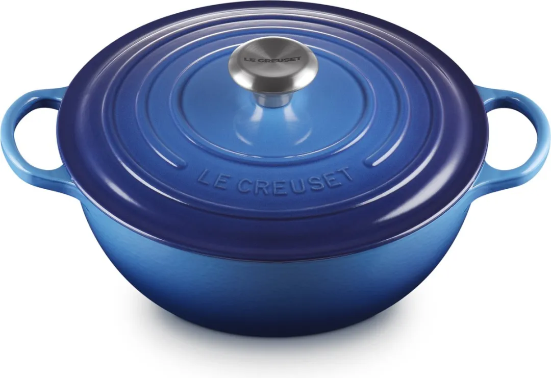 Le Creuset Marmite Braad/Stoofpan 28cm Azure