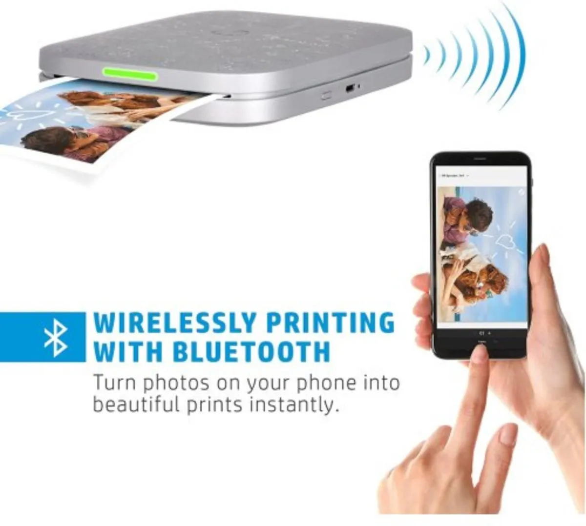 HP Sprocket 3x4 Foto Printer - Wit - afbeelding 6 van 6