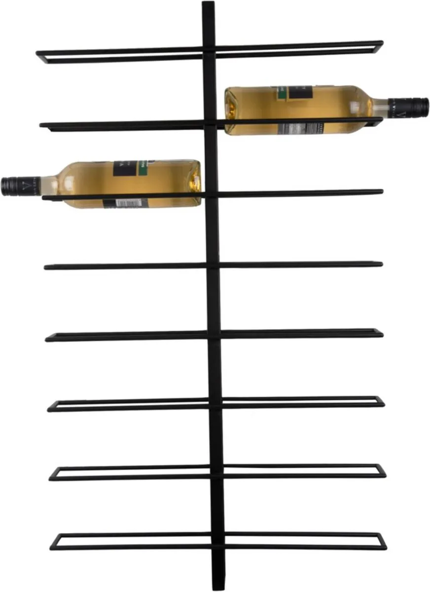 Present Time Float Wijnrek Goud - 8 Flessen - 32.5x9.5x80.5cm
