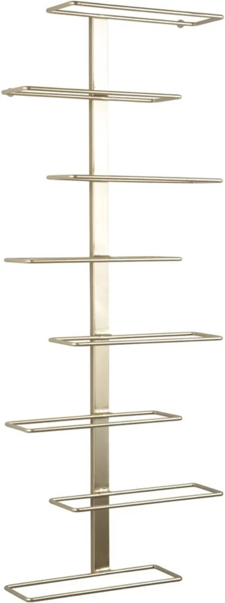Present Time Float Wijnrek Goud - 8 Flessen - 32.5x9.5x80.5cm