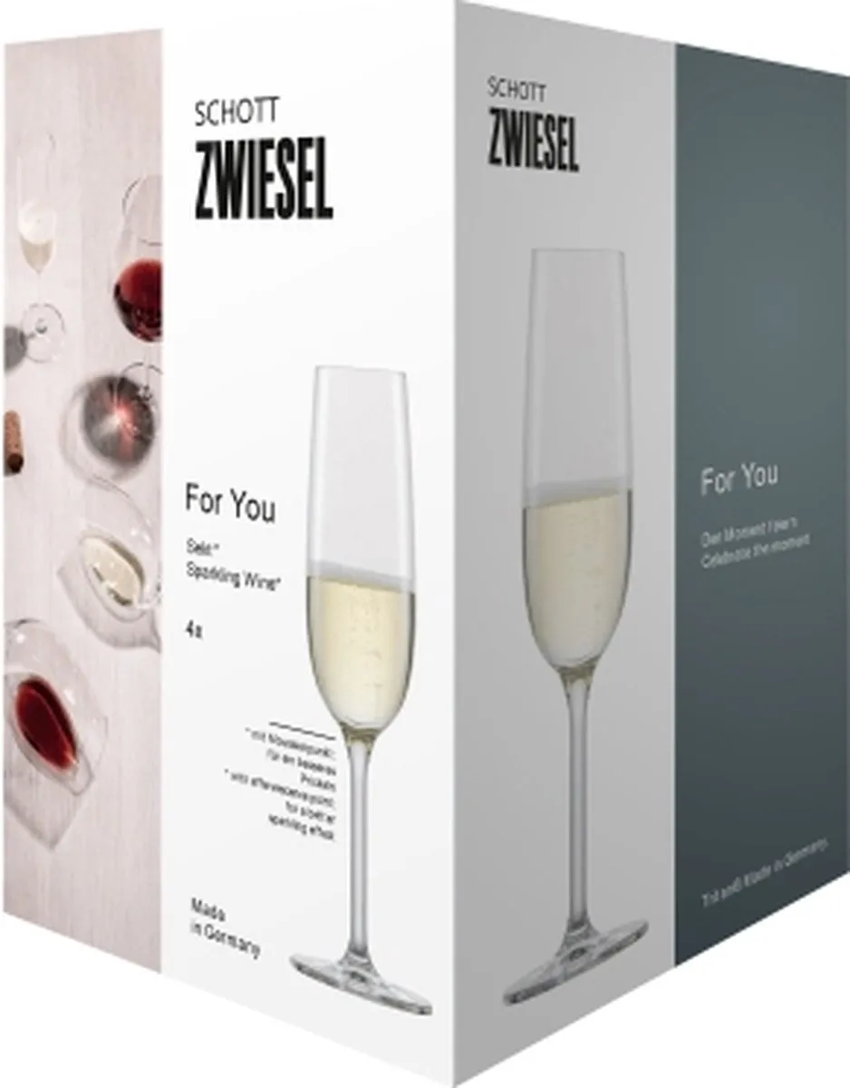 Schott Zwiesel For You Champagneflûte 210ml - 4 Stuks - afbeelding 6 van 6