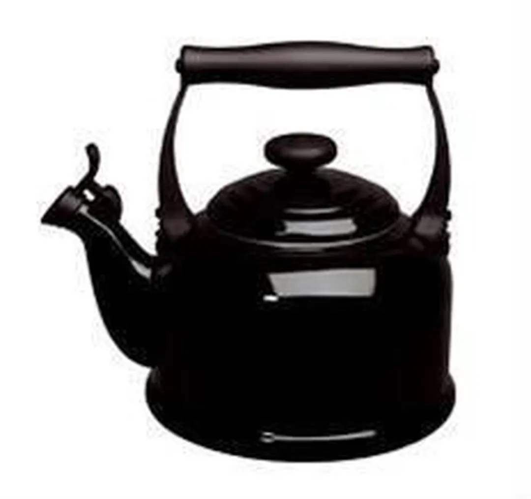 Le Creuset Tradition Fluitketel 2.1L - Ebbenzwart