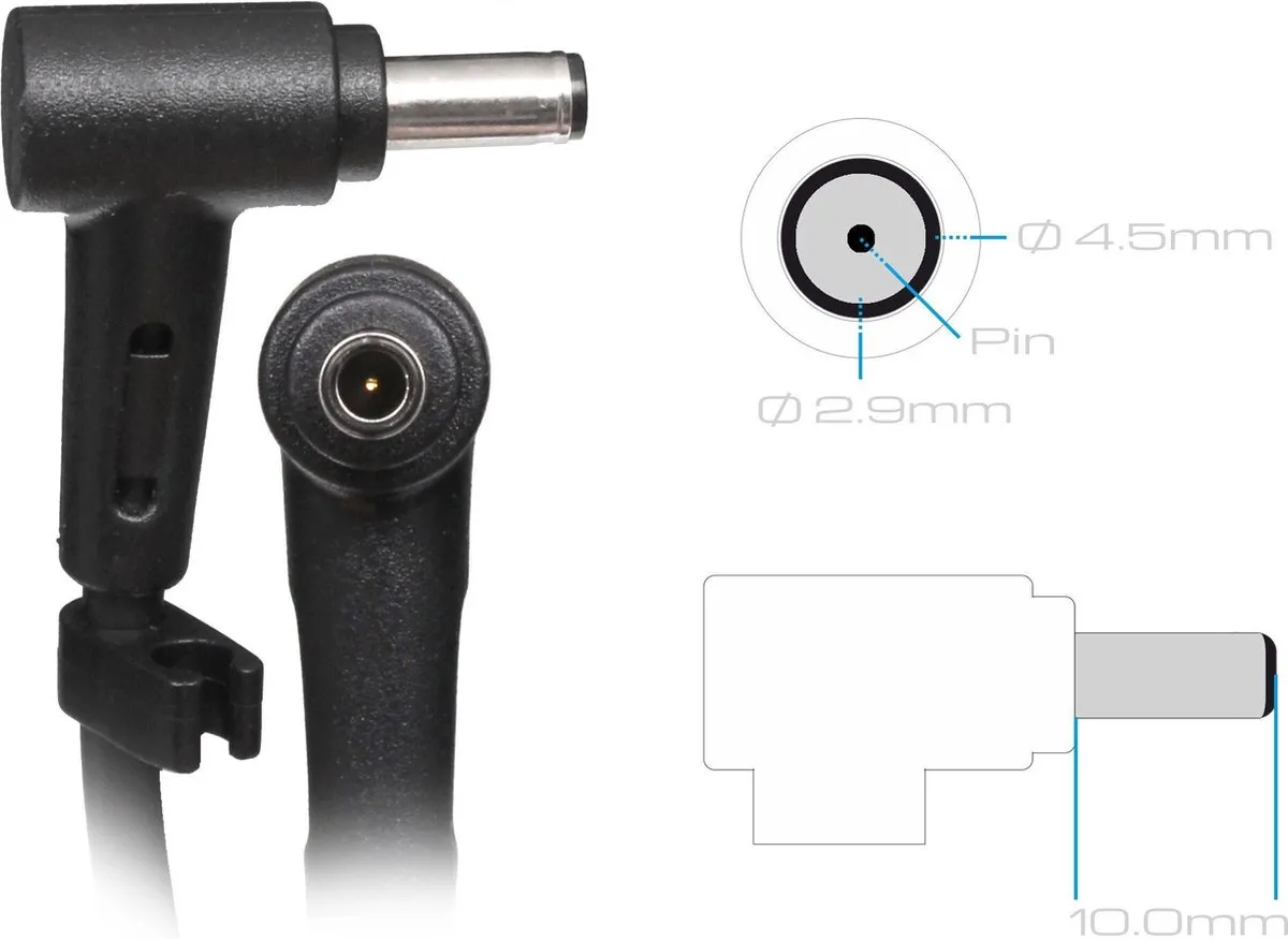 ASUS 0A001-00449400 Oplader 65W - Zwart