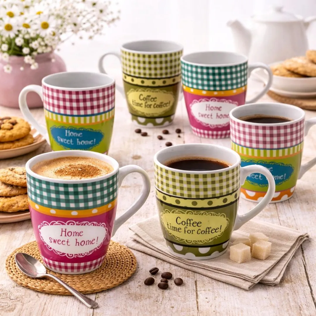 Cosy&Trendy Mokken Set 6-delig 300ml - Multikleur