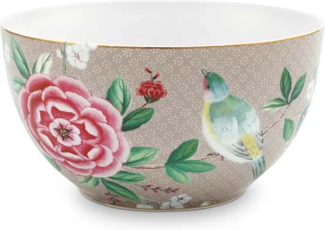Pip Studio Blushing Birds Kommen - Khaki - 2 Stuks 15cm