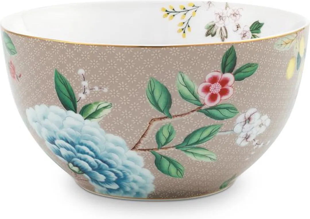 Pip Studio Blushing Birds Kommen - Khaki - 2 Stuks 15cm