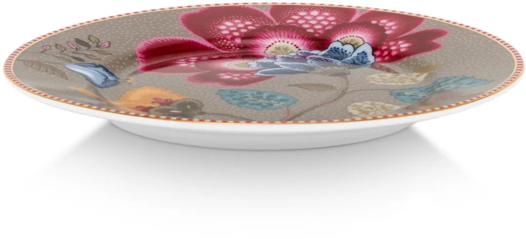 Pip Studio Gebaksbord Blooming Tales 51.001.563 - 17cm - Bruin