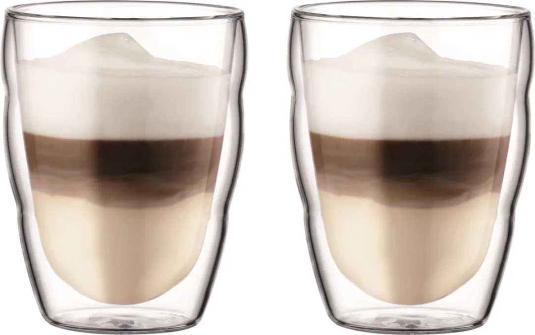 Bodum Pilatus Dubbelwandig Glas 0.25L - 2 Stuks