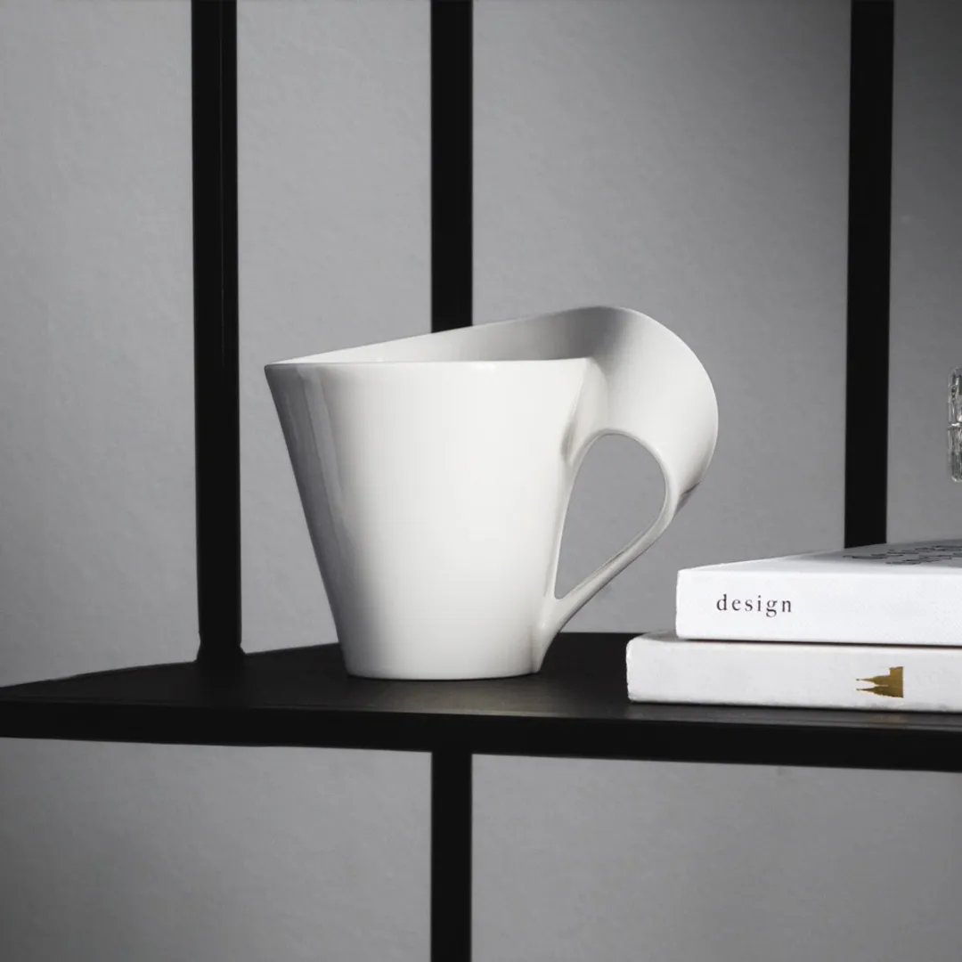 Villeroy & Boch NewWave Koffietassen 200ml - Set van 6 - wit-gekleurd