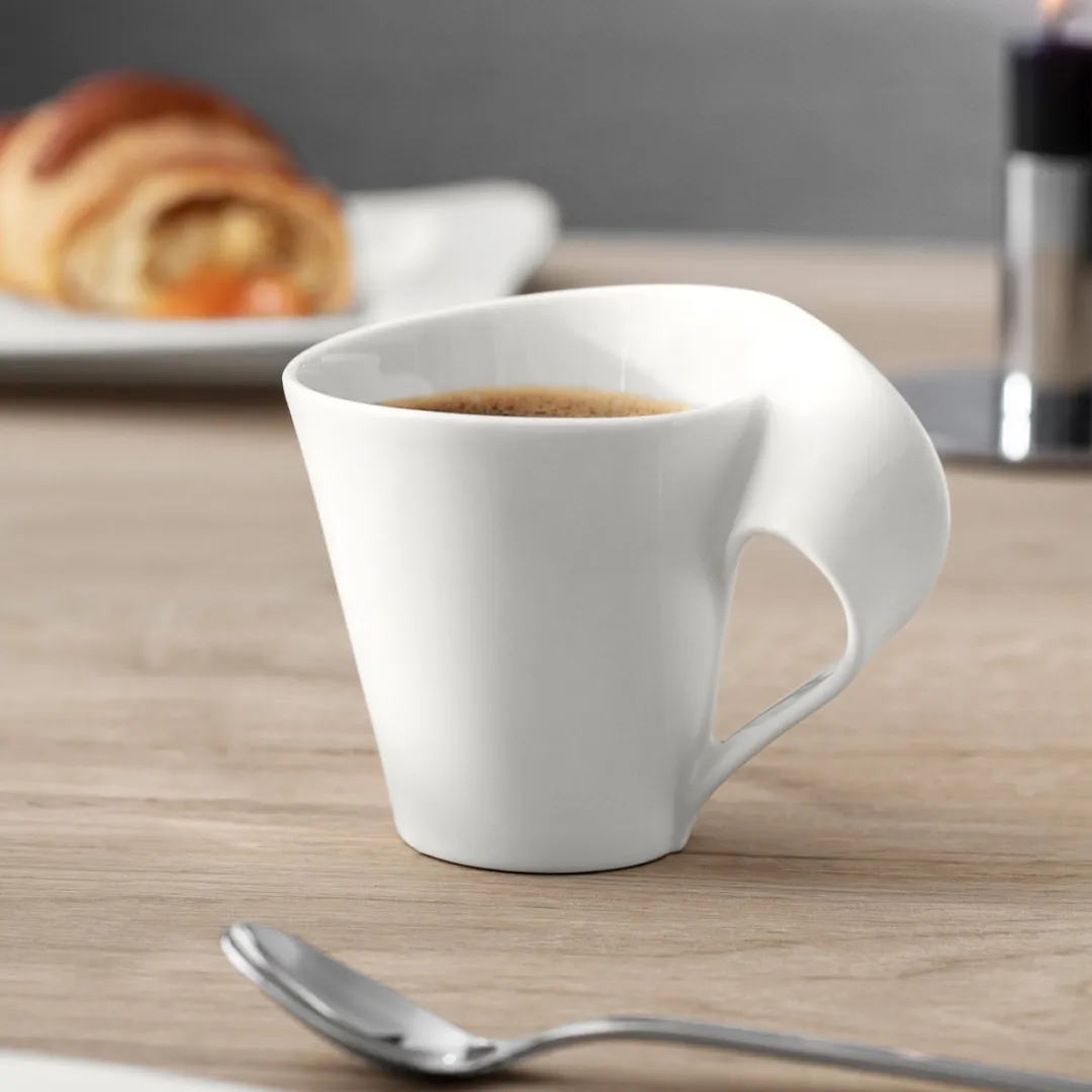 Villeroy & Boch NewWave Koffietassen 200ml - Set van 6 - wit-gekleurd
