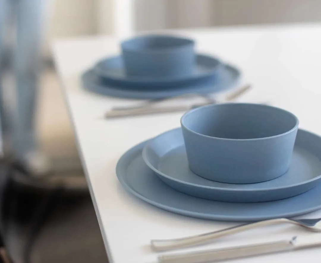 Koziol Connect Bord ø 21cm - 4 Stuks - Blauw