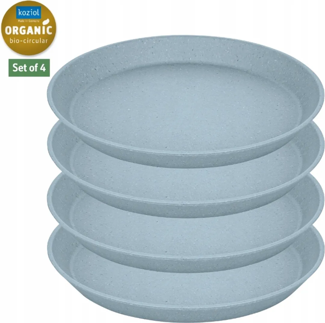 Koziol Connect Bord ø 21cm - 4 Stuks - Blauw