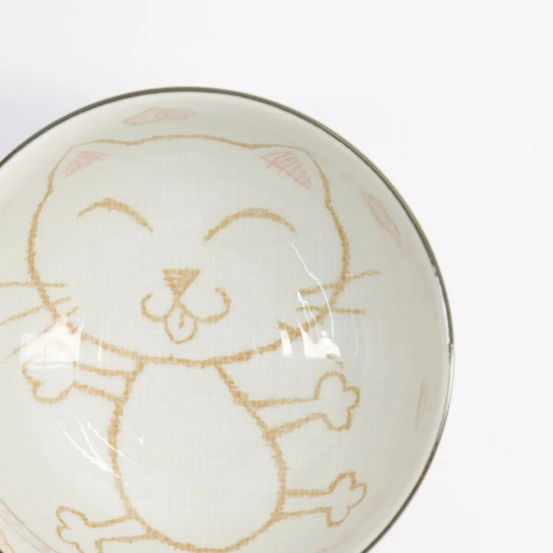Tokyo Design Studio Roze Rijstkom Gelukskat Kawaii Cat 12.7x7cm