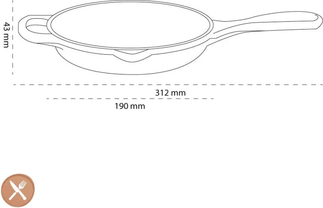 Le Creuset Signature Skillet Koekenpan 16cm - Kersenrood