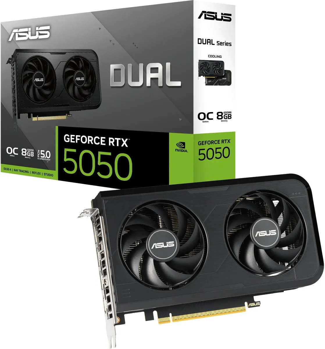 ASUS Dual NVIDIA GeForce RTX 5050 OC Edition 8GB - 90YV0N72-M0NA00