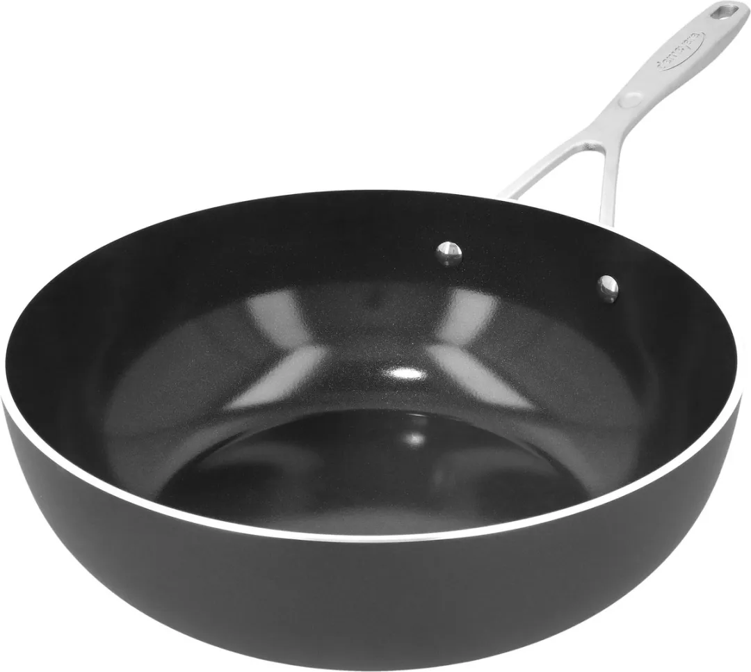 DEMEYERE Alu Industry 3 Wokpan 28cm - PTFE/PFAS-vrij - Zwart