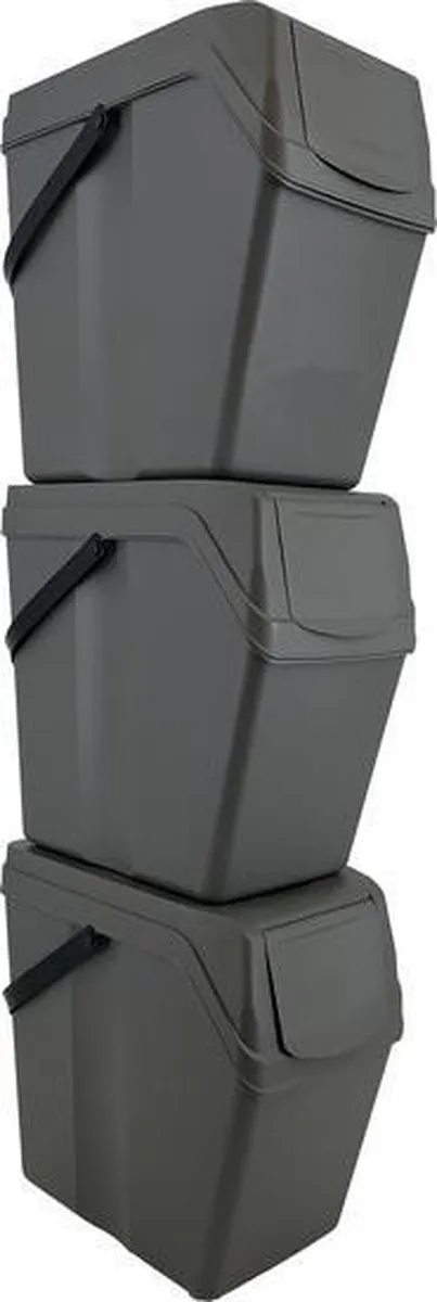 Prosperplast Sortibox Sorteeremmer 3x25L - Grijs