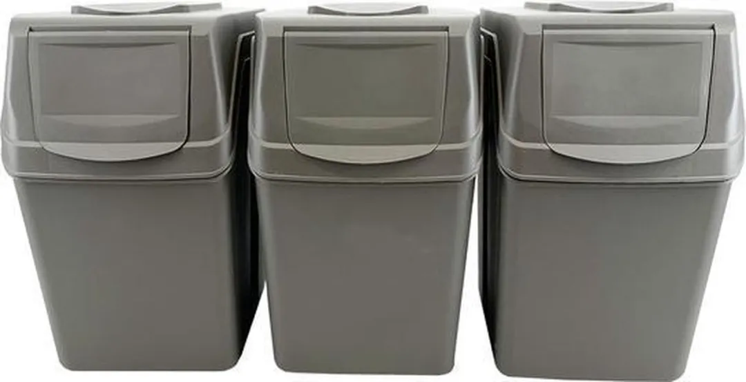 Prosperplast Sortibox Sorteeremmer 3x25L - Grijs - afbeelding 6 van 6