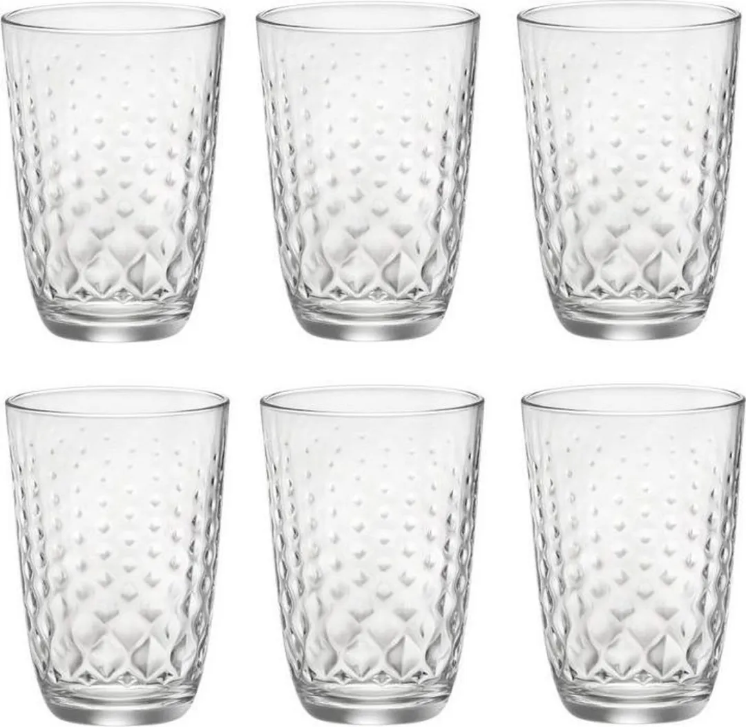 Bormioli Rocco Glit Longdrinkglazen 39cl - Set van 6