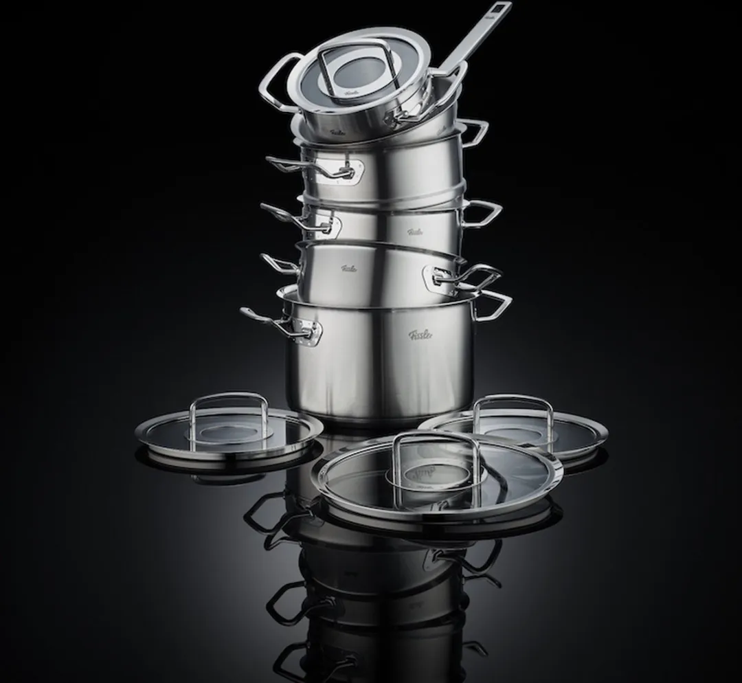 Fissler Original-Profi Collection® - Pannenset met Steelpan, Stoominzet en Glasdeksels - 6-delig - RVS