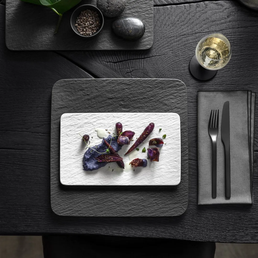 Villeroy & Boch Manufacture Rock Serveerschaal 28x17cm - Wit - afbeelding 6 van 6