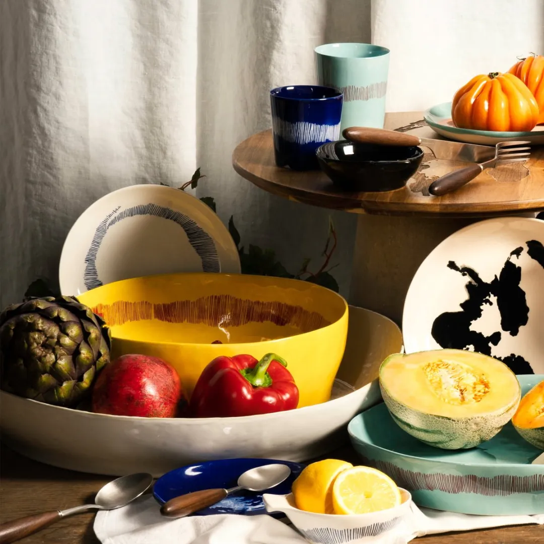 Serax Ottolenghi Feast Saladeschaal 28cm - Wit/Rood - afbeelding 6 van 6