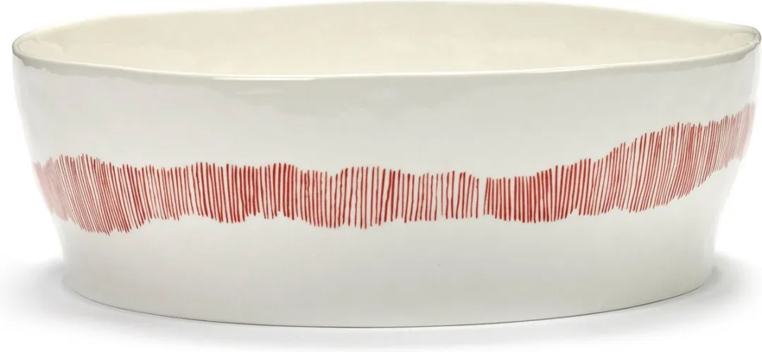 Serax - Ottolenghi Feast - Saladeschaal - Wit/Rood - 28 Ø