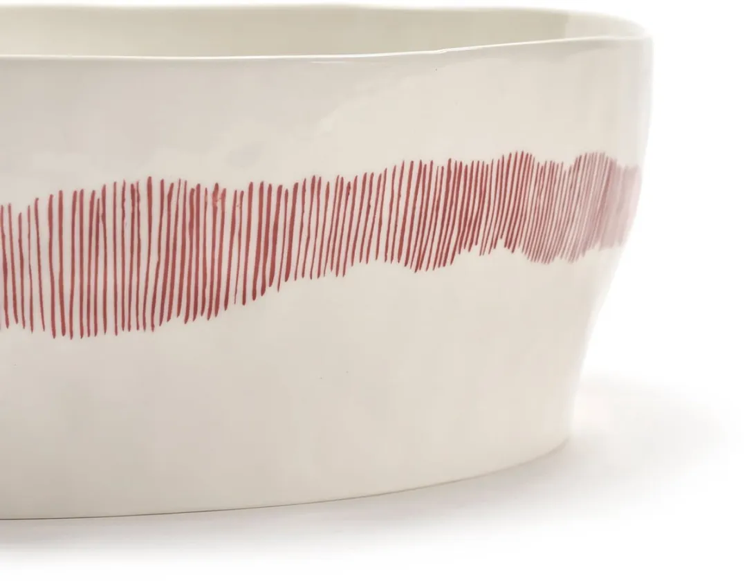 Serax - Ottolenghi Feast - Saladeschaal - Wit/Rood - 28 Ø