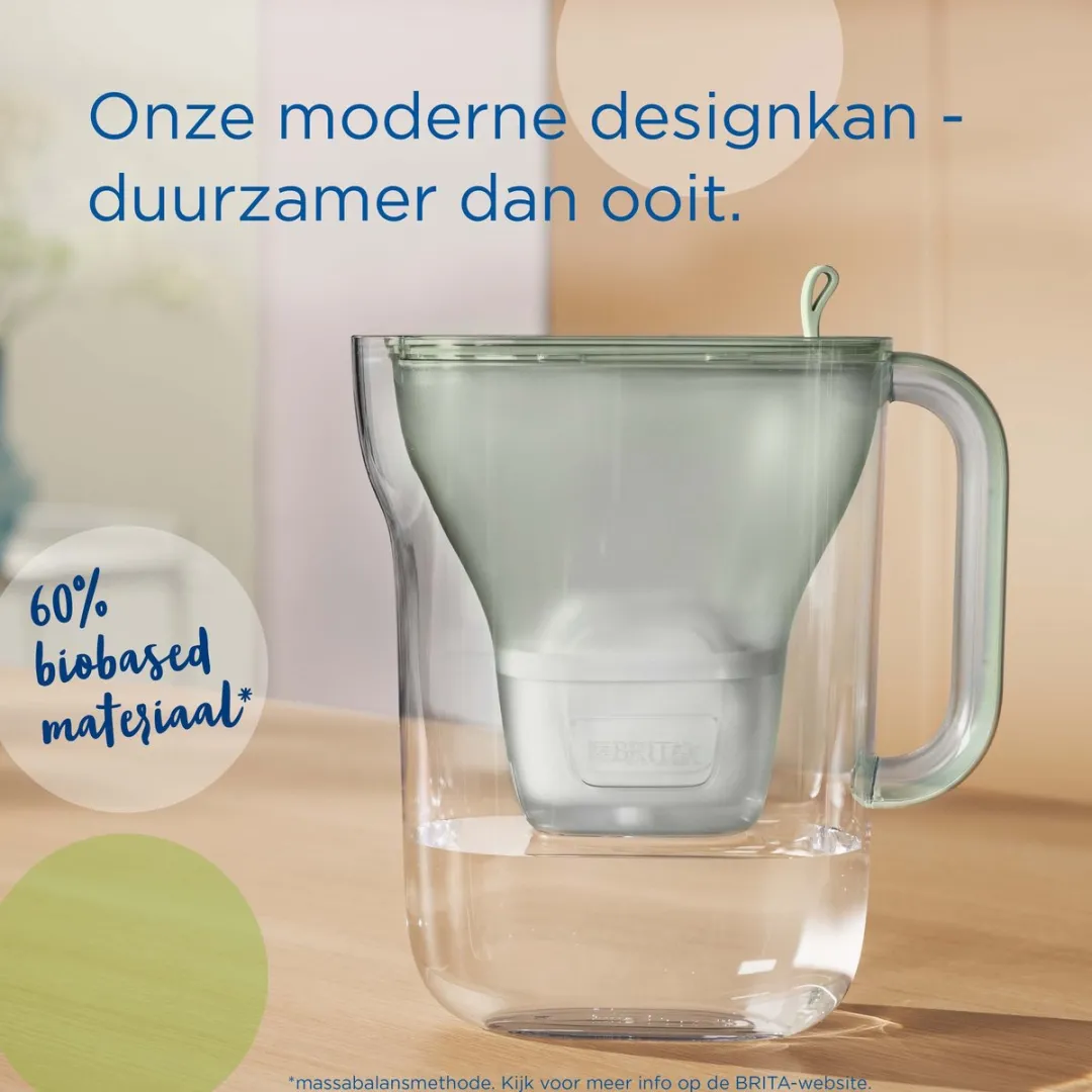 BRITA Style Eco Waterfilterkan 2.4L MAXTRA PRO Groen - PFAS/Chloor/Kalk