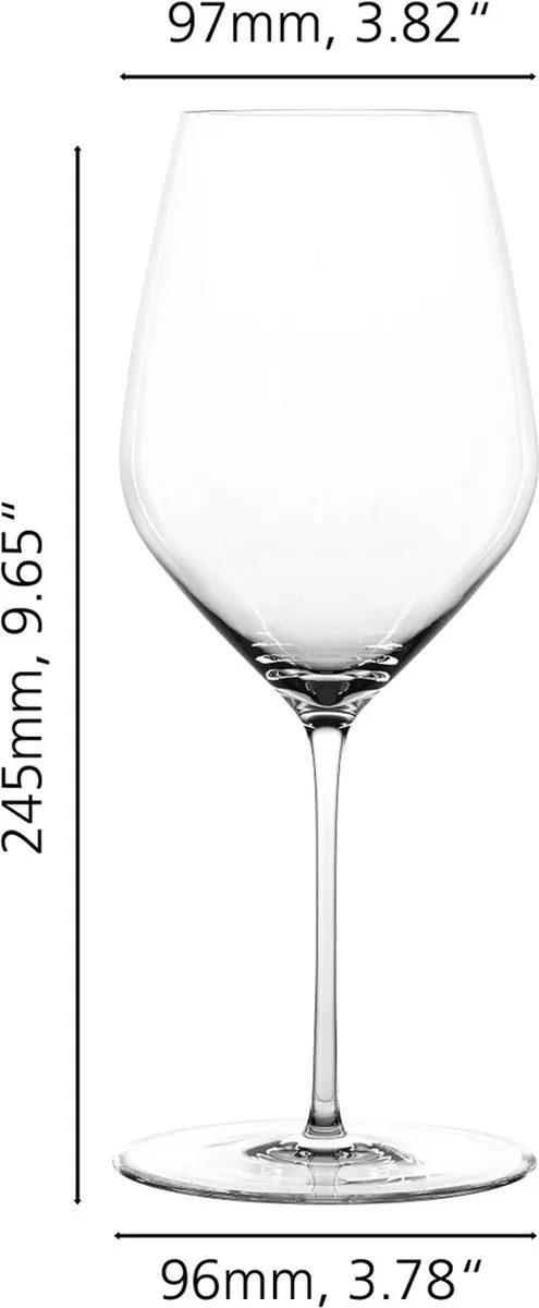 Spiegelau Hi-Lite Bordeauxglazen 650ml - Set van 2
