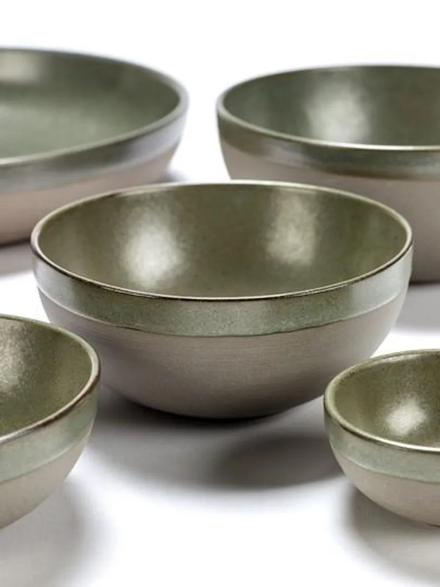 Serax Sergio Herman Surface Kom L Camogroen - 15cm - 4 Stuks