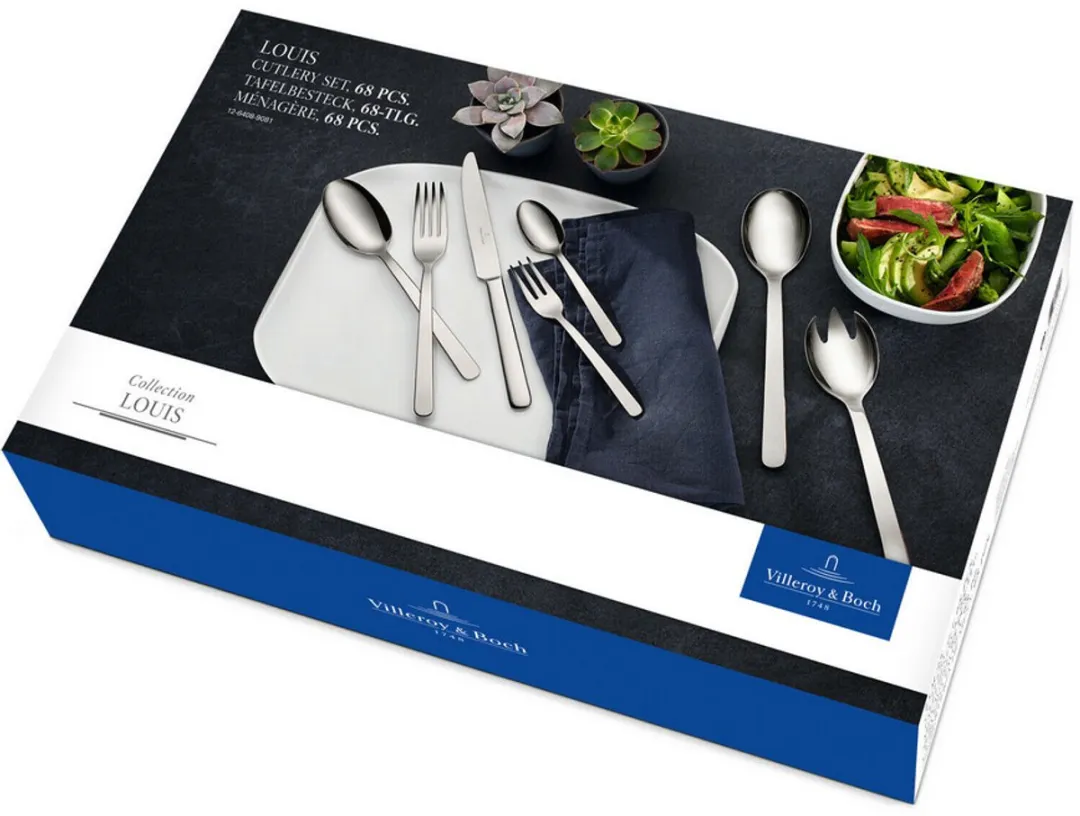 Villeroy & Boch Louis Bestekset 68-delig - Zilver
