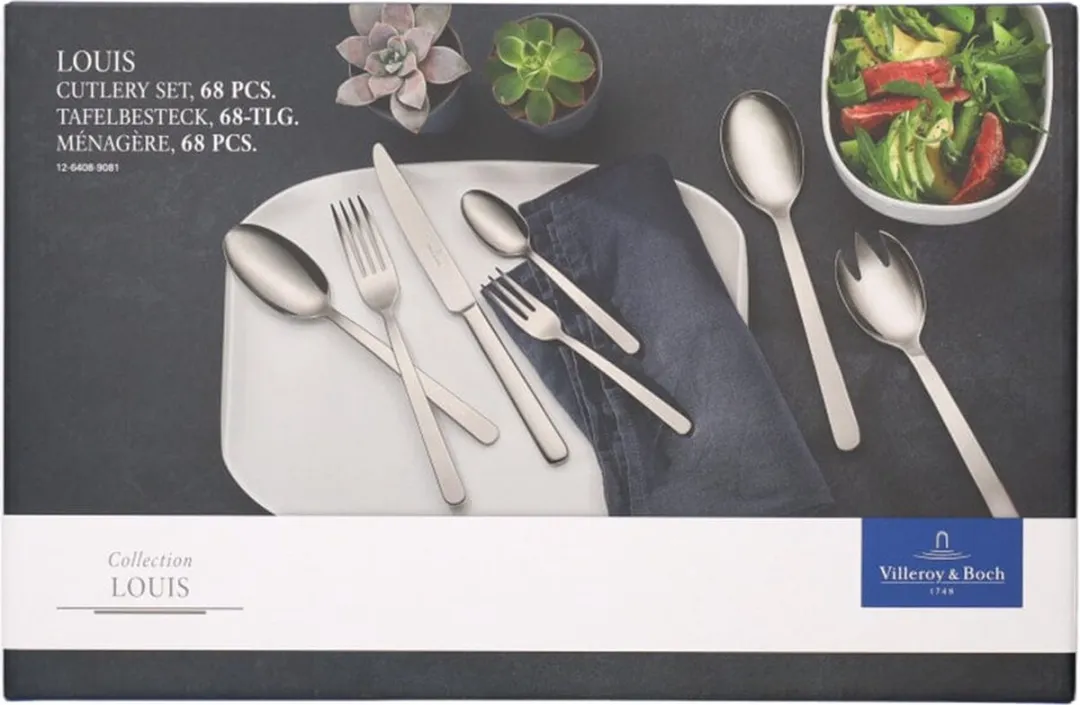 Villeroy & Boch Louis Bestekset 68-delig - Zilver - afbeelding 6 van 6