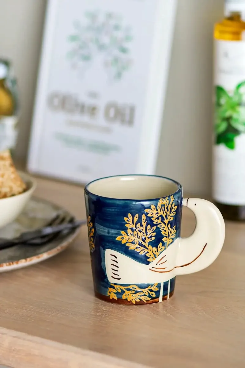 Bloomingville Hezha Cup - Blauw Aardewerk 260ml