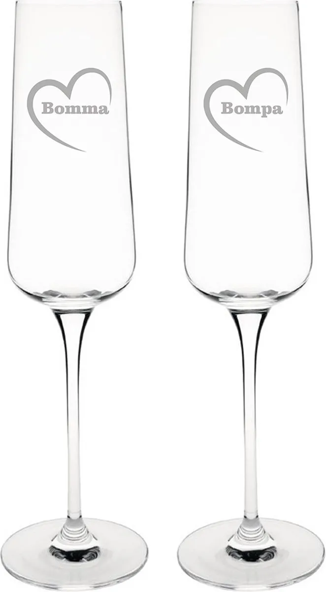Olympia Champagneglas Bomma-Bompa-hartje 27cl